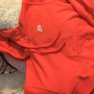 Orange Nike hoodie sz S